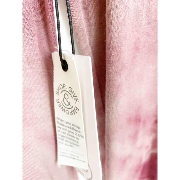 Treasure & Bond Pink Tie Dye Turtleneck NWT - Picture 3 of 3